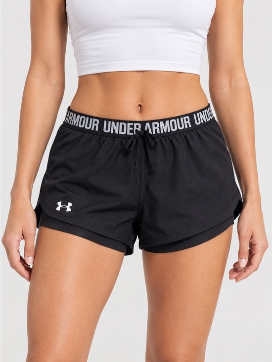 Under Armour Pants - Under Armour Black Logo Waistband Running Shorts Women’s Small